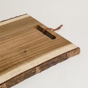 TABLA RECTANGULAR DE ACACIA CON CORTEZA 37,5X27 CM