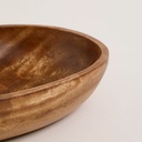 CUENCO OVALADO ACACIA MANILA 26X20X6,5 CM