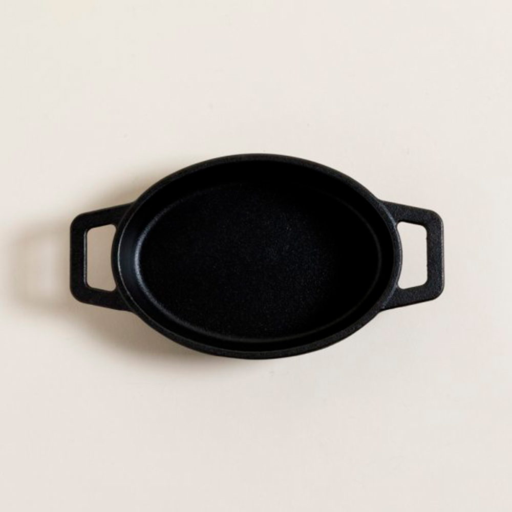 FUENTE OVAL FUNDICION 17X12 CM