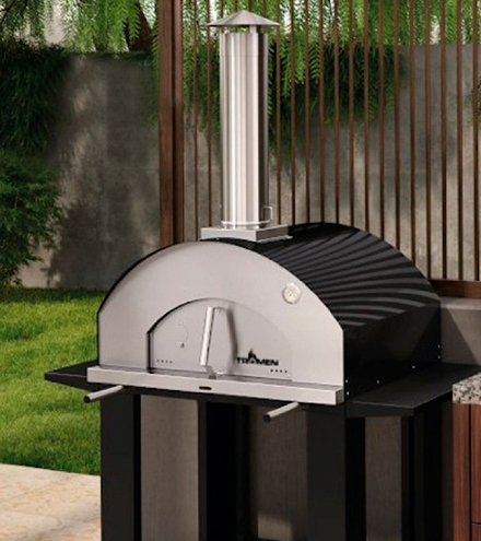Horno Pompeya techo rojo o negro Tromen