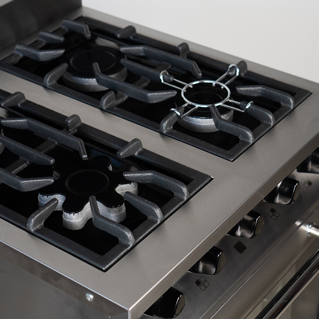 Cocina industrial con puerta de vidrio 60cm - Kokken