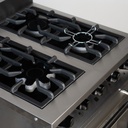 Cocina industrial con puerta de vidrio 60cm - Kokken