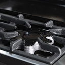 Cocina industrial con puerta de vidrio y plancheta 76cm - Kokken
