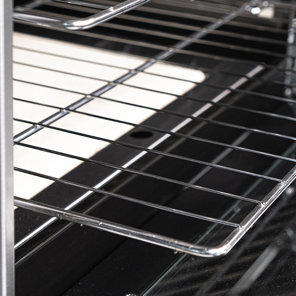 Cocina industrial con puerta de vidrio y plancheta 76cm - Kokken