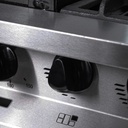 Cocina industrial con puerta de vidrio y plancheta 76cm - Kokken