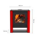 Calefactor alto rendimiento Gold 500 Rojo - Bosca