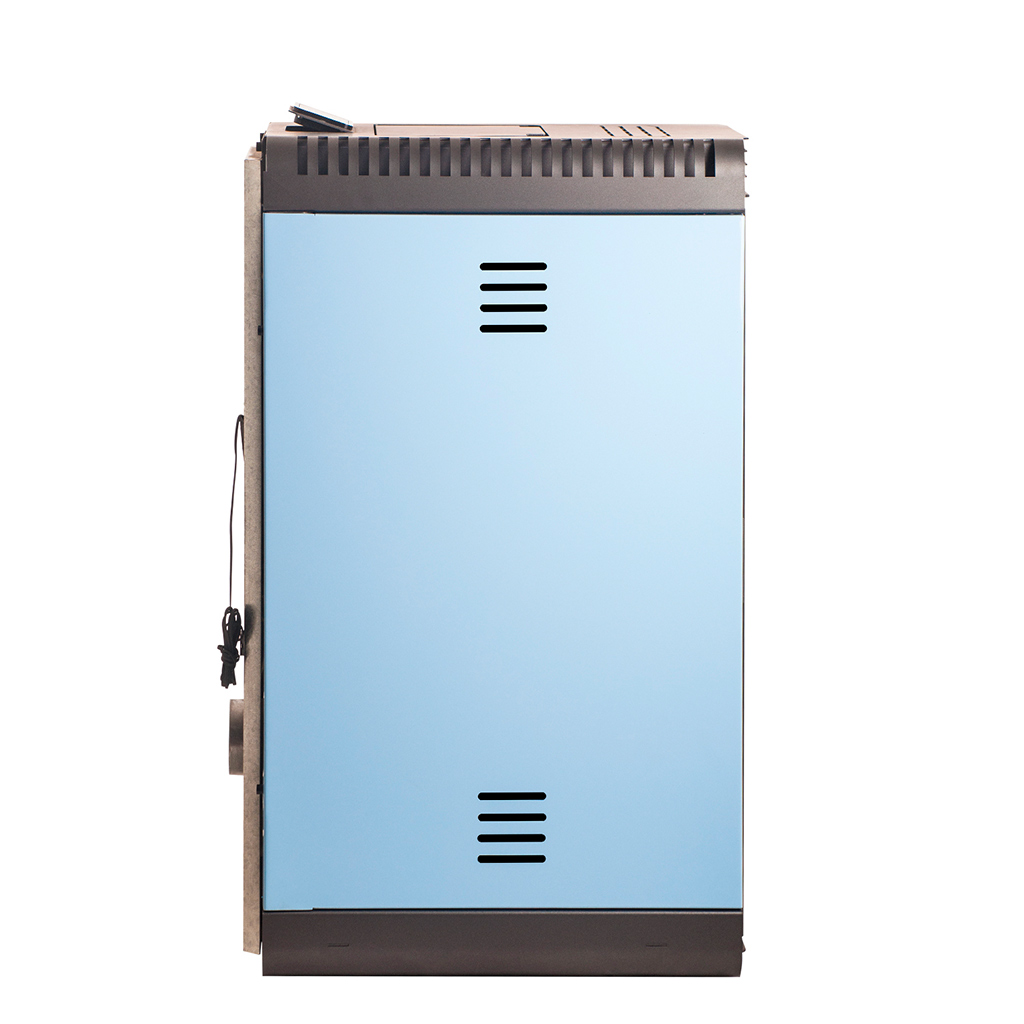 Calefactor alto rendimiento a pellet Hera+ Azul
