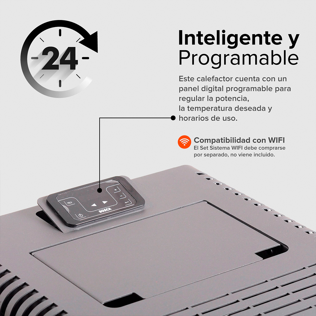 Calefactor alto rendimiento a pellet Hera+ Azul