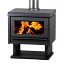 Calefactor alto rendimiento Wide Charcoal