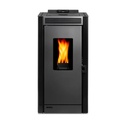 Calefactor alto rendimiento a Pellet Black Vision Negro - Bosca