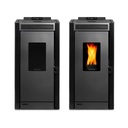 Calefactor alto rendimiento a Pellet Black Vision Negro - Bosca