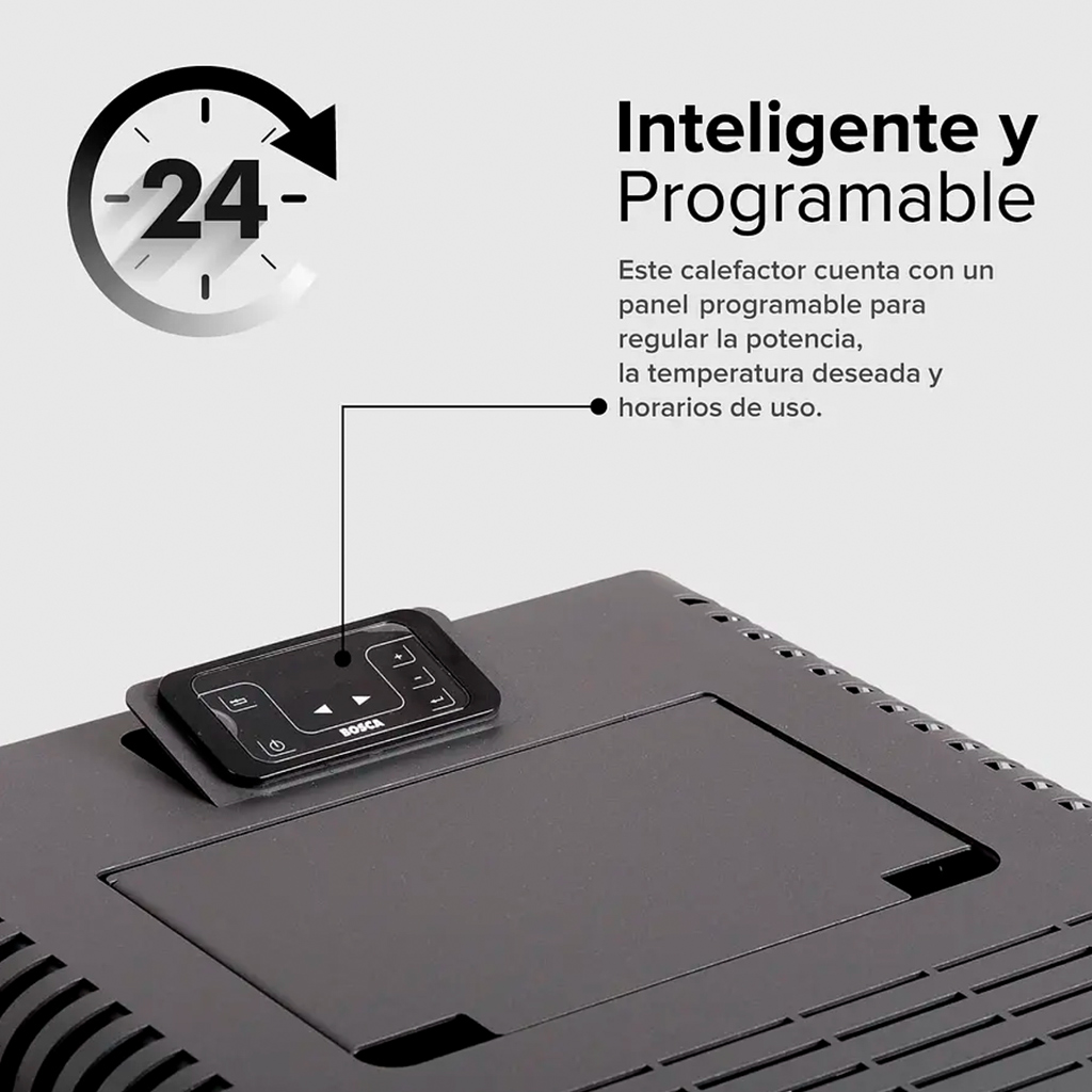 Calefactor alto rendimiento a Pellet Black Vision Negro - Bosca