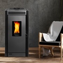 Calefactor alto rendimiento a Pellet Black Vision Negro - Bosca