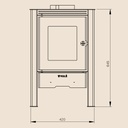 Calefactor a leña Euca S8 - Vule