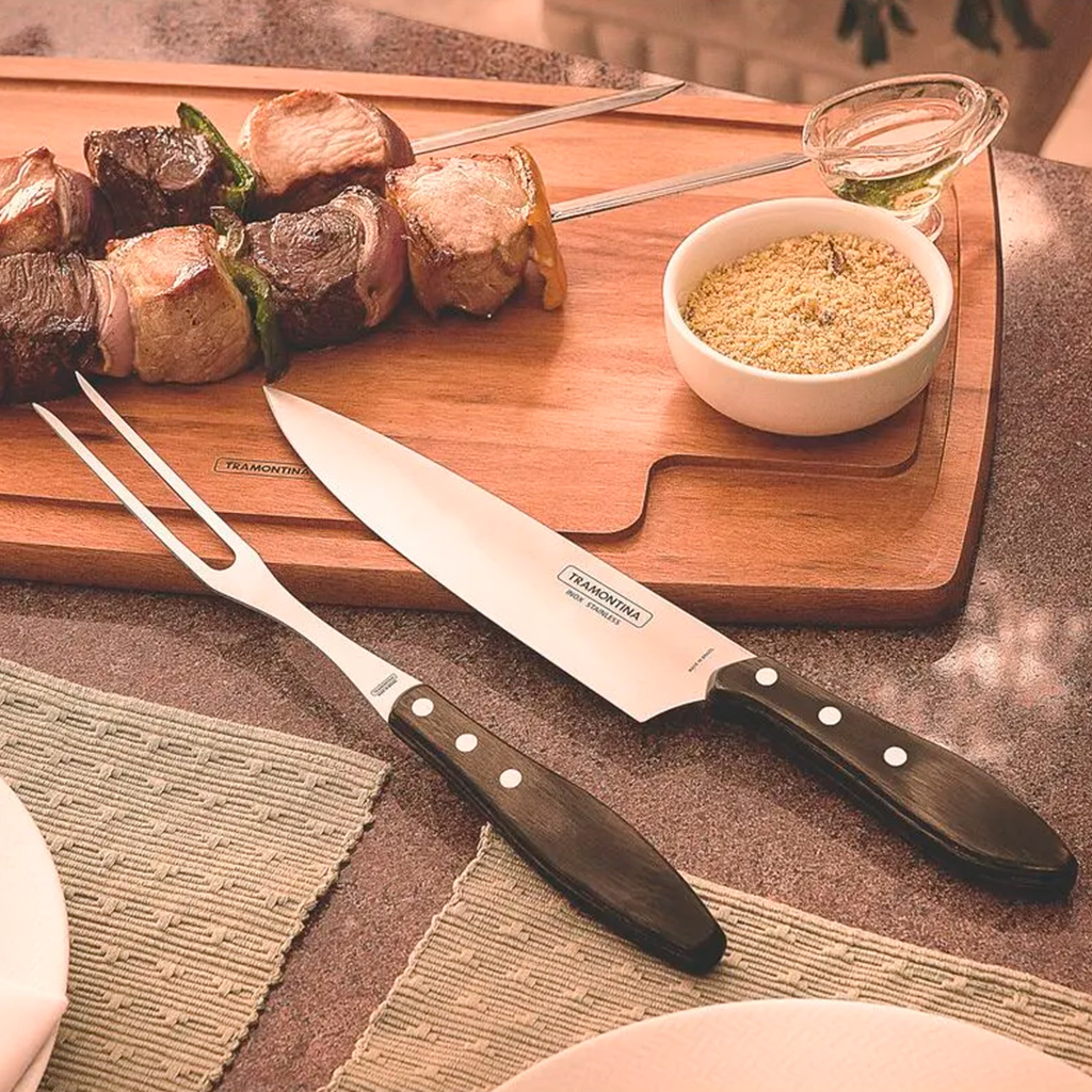 Juego de asado 2 piezas Castaño - Tramontina