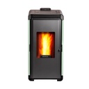 Calefactor alto rendimiento a pellet Hera+ Verde