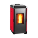Calefactor alto rendimiento a pellet Hera+ Rojo