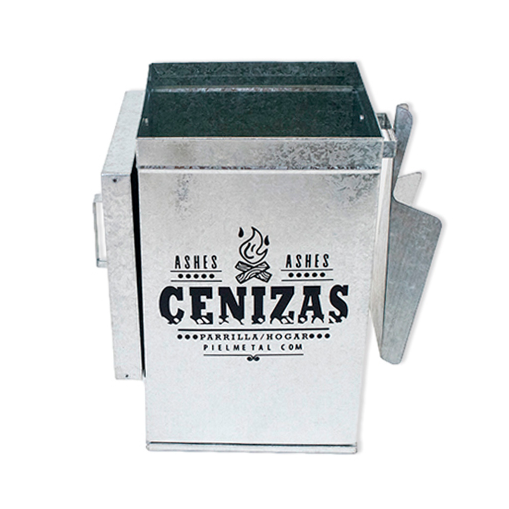 Cesto para cenizas zinc parrilla/hogar