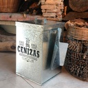 Cesto para cenizas zinc parrilla/hogar