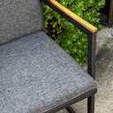 Sillón Laura hierro y Chenille