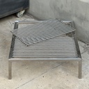 Parrilla de pie con patas de 60 x 50 Inoxidable - Artinox