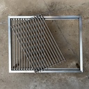 Parrilla de pie con patas de 80 x 60 Inoxidable - Artinox