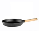 Sartén de hierro fundido mango de madera 20cm - Brizoll