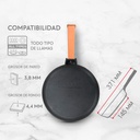 Sartén de hierro fundido mango de madera 20cm - Brizoll