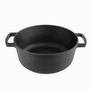 Cacerola hierro fundido 6 lts con tapa sárten