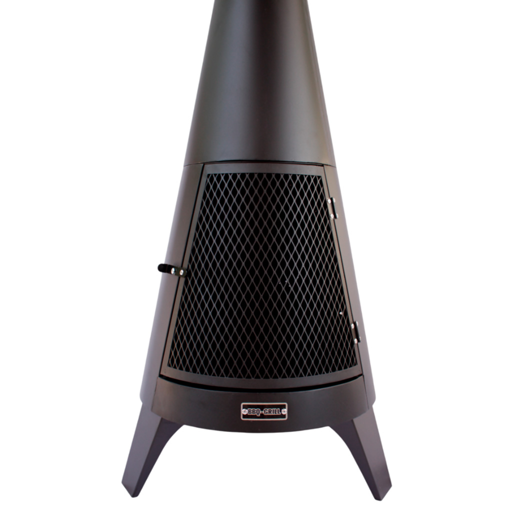 Fogón de exterior a leña con chimenea - BBQ Grill