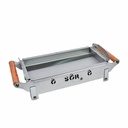 Brasero de mesa en acero inoxidable