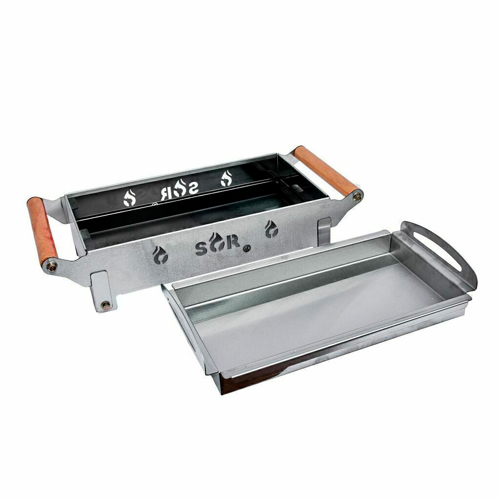 Brasero de mesa en acero inoxidable