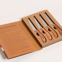 Set 4 cuchillos para carne Acacia Curvo