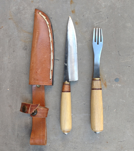 Juego cuchillo y tenedor nro. 2