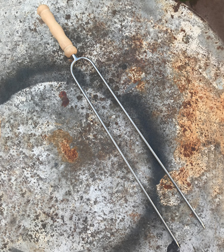 Pinche choricero acero inox