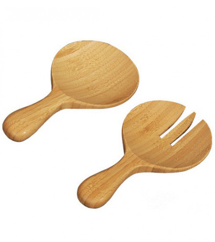 Set de cucharas de bamboo cortas
