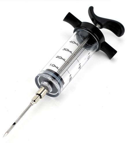 Inyector de adobo plastico