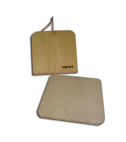 Piedra refractaria con pala para horno pizzera - Fara