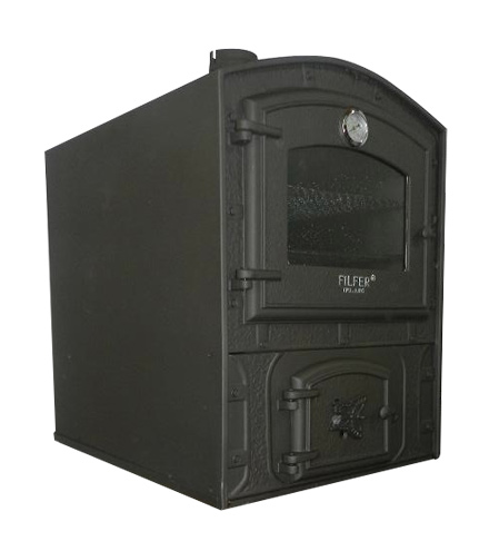 Horno para mesada a leña con puerta de vidrio - FilFer