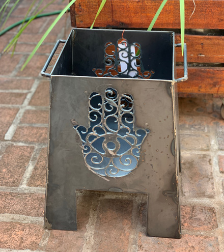 Fogón cuadrado calado