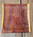 Plato de madera cavado reversible 