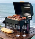 Parrilla a gas portátil nano negra