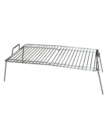 Parrilla camping portátil cromada plegable