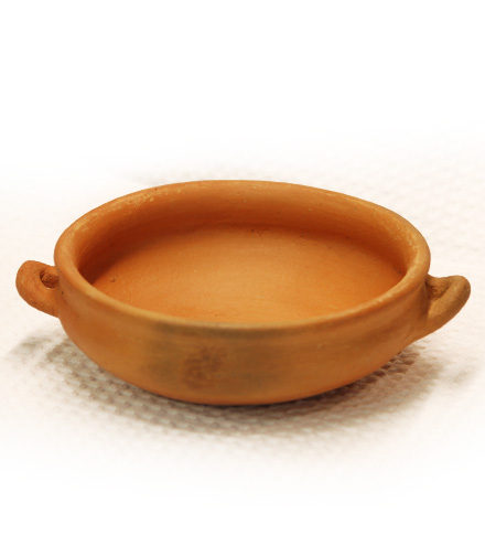 Cazuela de barro con asas 16 cm