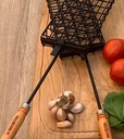 Brochetera hierro XL, parrilla XL