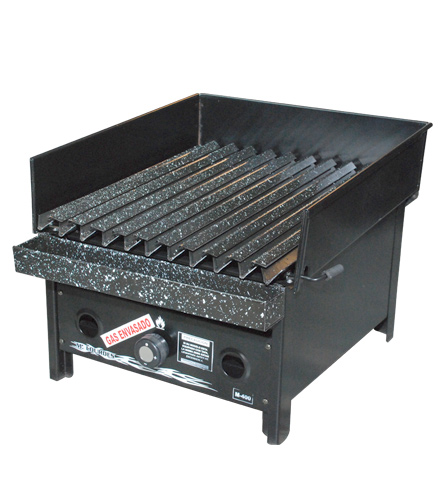 Parrilla a gas Lou 40, con faldón