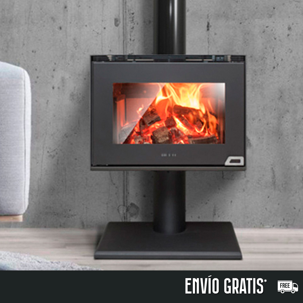 Calefactor alto rendimiento, estufa, a leña Holz con soporte de pie - Öfen