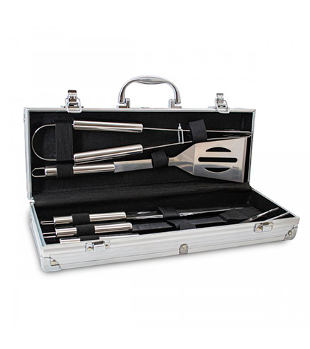 Set de parrilla en caja de aluminio 5 piezas 