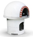 Horno premoldeado blanco liso grande