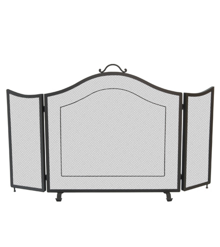 Chispero estandar curvo biombo, hierro